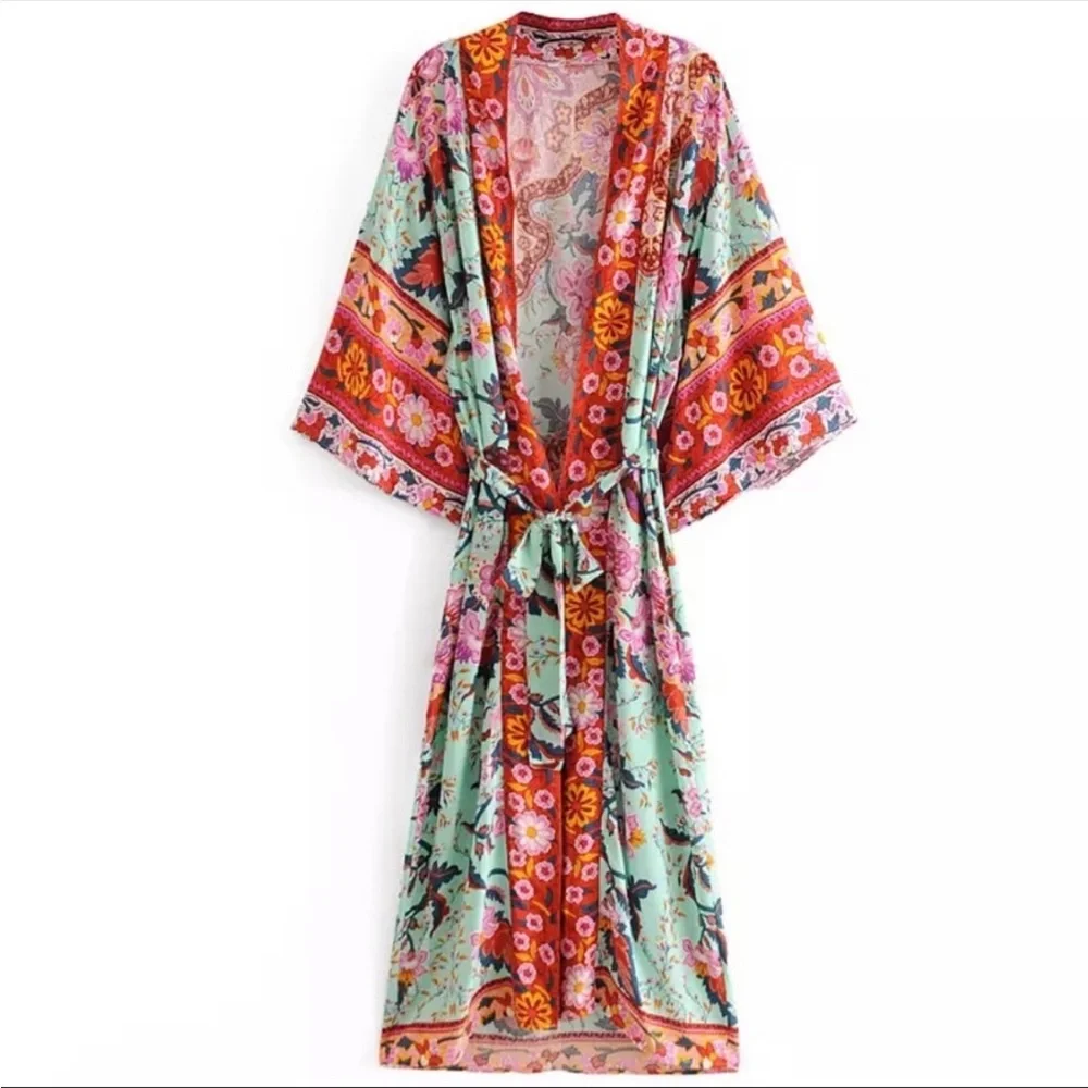 Boho Kimono Duster - Picture 2 of 10